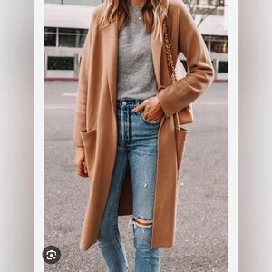 J. Crew Camel Coatigan xxs